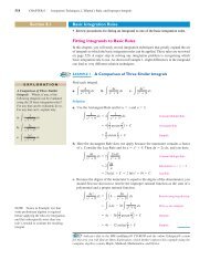 Section 8.1 Basic Integration Rules Fitting Integrands to Basic Rules