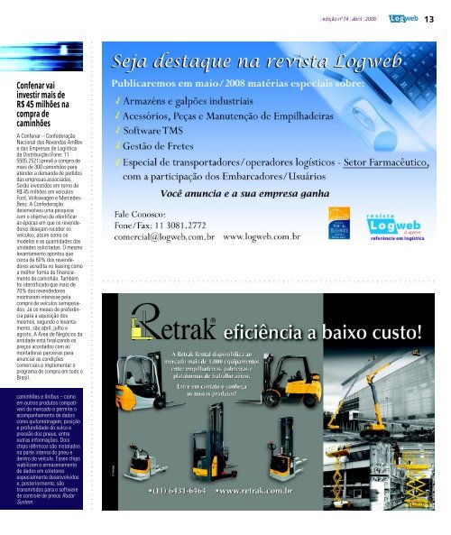 EdiÃ§Ã£o 74 download da revista completa - Logweb