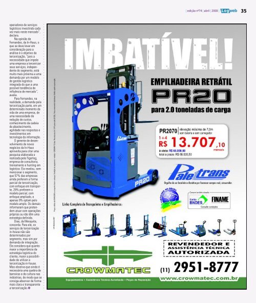 EdiÃ§Ã£o 74 download da revista completa - Logweb