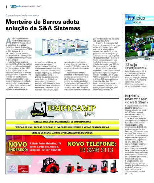 EdiÃ§Ã£o 74 download da revista completa - Logweb