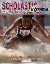Spring 2009 - New York State Public High School Athletic Association