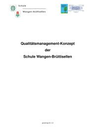 QM Konzept vom 31.1.12 - Sekundarschule Bruggwiesen