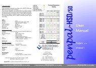 Penpal HSD 50 Manual - Electronic Visuals