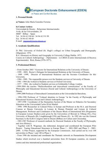 Julia MarÃ­a GonzÃ¡lez Ferreras - HumanitarianNet - Universidad de ...