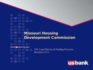 Loan Delivery - Missouri Housing Development Commission