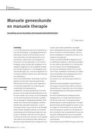 Manuele geneeskunde en manuele therapie