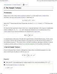 3. The Sample Variance