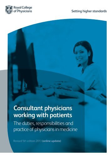 Consultant physicians working with patients - Royal College of ...