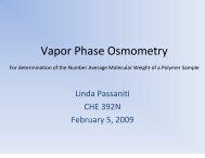 Vapor Phase Osmometry