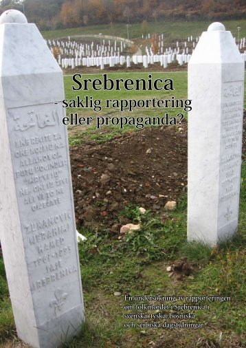 Srebrenica - GÃ¶teborgs universitet