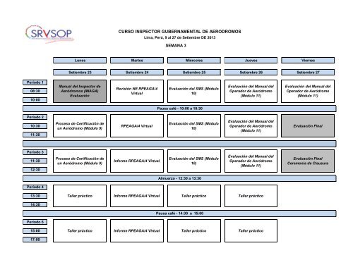 CURSO INSPECTOR GUBERNAMENTAL DE AERODROMOS - ICAO