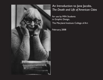 An Introduction to Jane Jacobs, The Death and Life of  American Cities