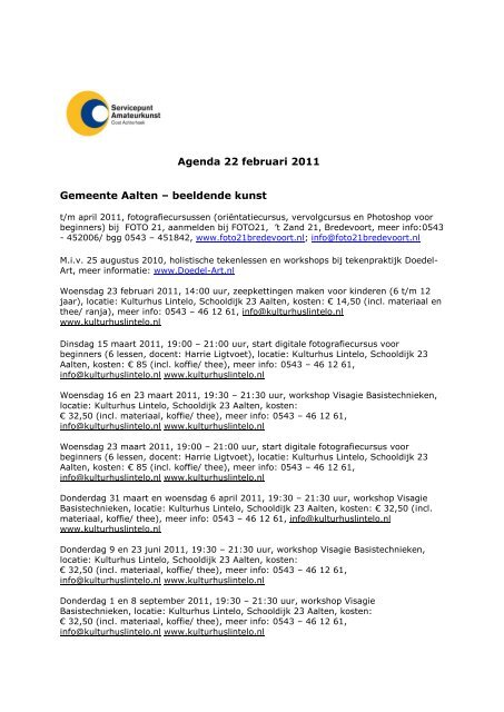 agenda 22-2-2011 - Bredevoort