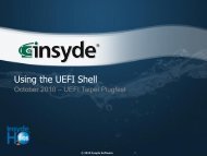 Using the UEFI Shell