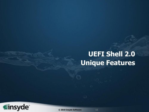 Using the UEFI Shell