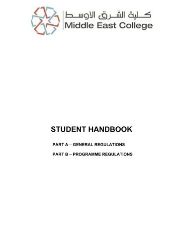 STUDENT HANDBOOK - Middle East College