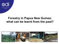 Forestry in PNG: What can be learnt from the past? - PNG Institute of ...