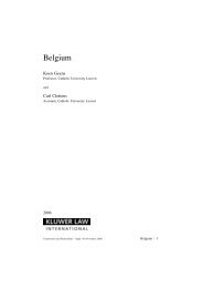 Belgium - International Encyclopaedia of Laws