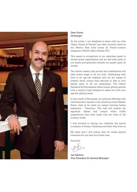 The Baglioni experience Celebrations Galore - Oberoi Hotels