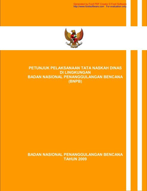 Peraturan Kepala BNPB No.07 Tahun 2009