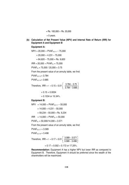 PART II : FINANCIAL MANAGEMENT 1. Answer the following ...