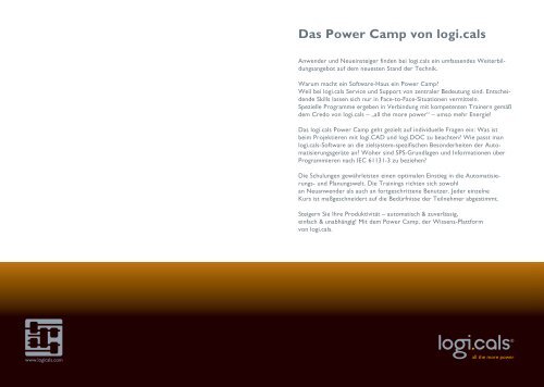 Das Power Camp von logi.cals