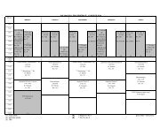 (3) TBA 2nd Year FALL 2011 SCHEDULE: CLASS OF 2014