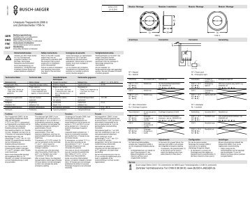 BUSCH-JAEGER Bedienungsanleitung PDF 0,2 MB bitte hier klicken