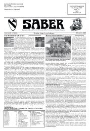 Jul Aug '09 Saber.indd - First Cavalry Division Association