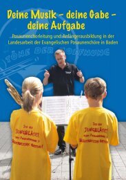 Jahresprogramm 2012 - Badische Posaunenarbeit