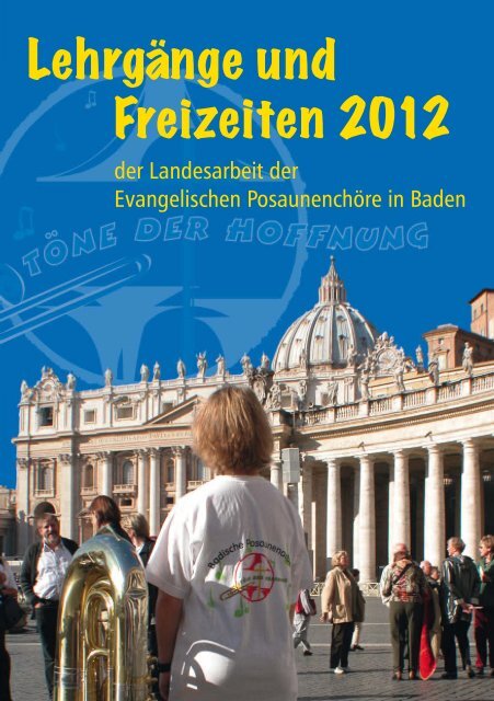 Jahresprogramm 2012 - Badische Posaunenarbeit