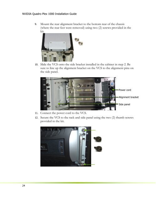 NVIDIA Quadro Plex 1000 Installation Guide