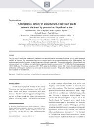 Antimicrobial activity of Calophyllum inophyllum crude extracts ...