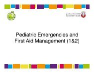 11.management of pediatric emergencies and first aid