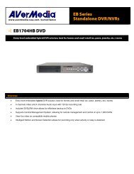 EB Series Standalone DVR/NVRs EB1704HB DVD - CCTV Cameras