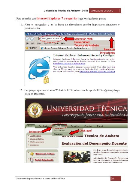 Manual Ingreso Notas - Universidad TÃ©cnica de Ambato