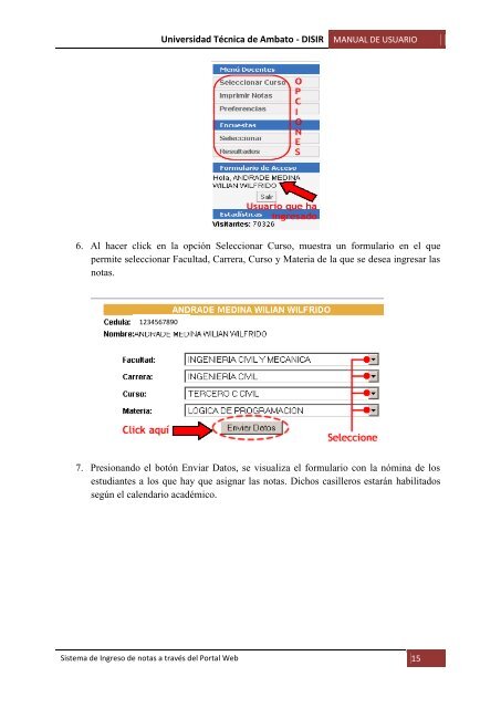 Manual Ingreso Notas - Universidad TÃ©cnica de Ambato