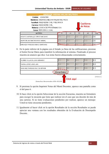 Manual Ingreso Notas - Universidad TÃ©cnica de Ambato