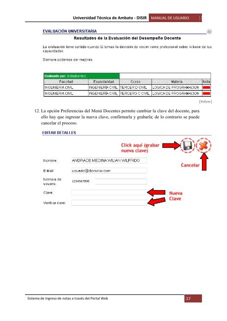 Manual Ingreso Notas - Universidad TÃ©cnica de Ambato