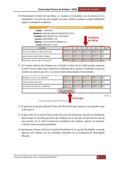 Manual Ingreso Notas - Universidad TÃ©cnica de Ambato