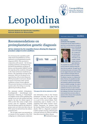 Leopoldina news 01/2011 English