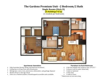 The Gardens Premium Unit â2 Bedroom/2 Bath - Department of ...