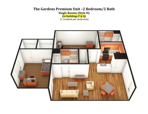 The Gardens Premium Unit â2 Bedroom/2 Bath - Department of ...