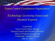 Deemed Exports - Acquisition Services Management