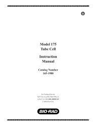 Model 175 Tube Cell Instruction Manual - Bio-Rad