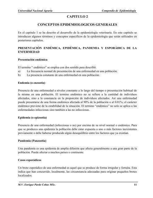 compendio de epidemiologia - Centro Nacional de InformaciÃ³n y ...