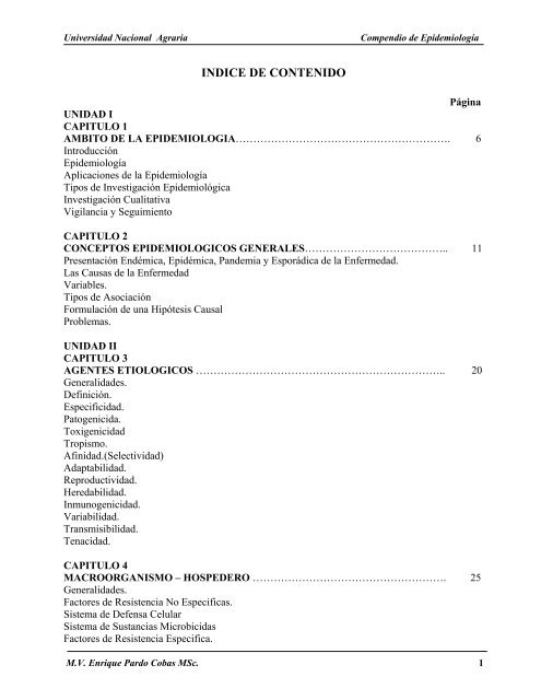 compendio de epidemiologia - Centro Nacional de InformaciÃ³n y ...