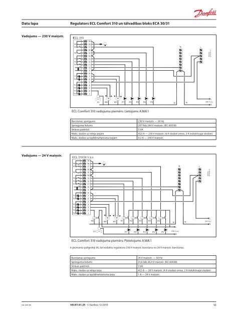 Regulators ECL Comfort 310 - Danfoss apkures portÄls