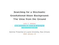 Searching for a Stochastic Gravitational-Wave Background: The ...