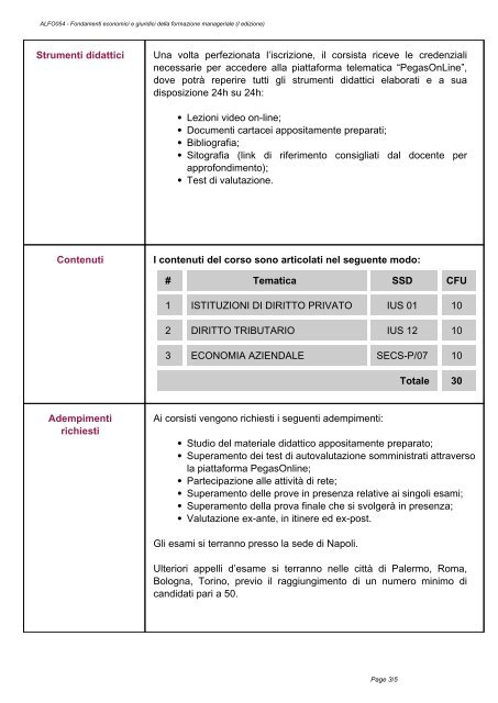 ALFO054 - Fondamenti economici e giuridici della ... - Cesd-onlus.com